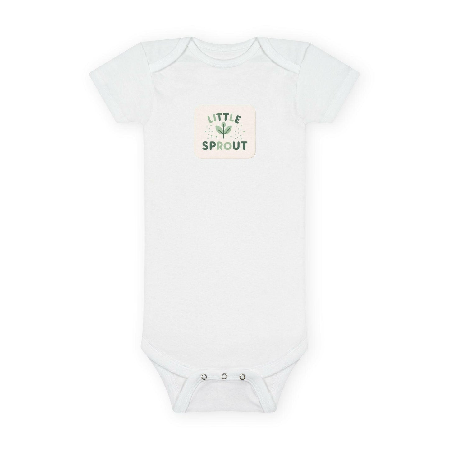 Soft organic baby onesie in neutral color, perfect for sensitive skin and eco-friendly parenting choices.
