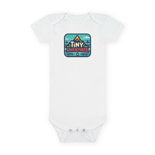 Premium organic baby onesie made with soft, eco-friendly materials for safe and comfortable infant wear.