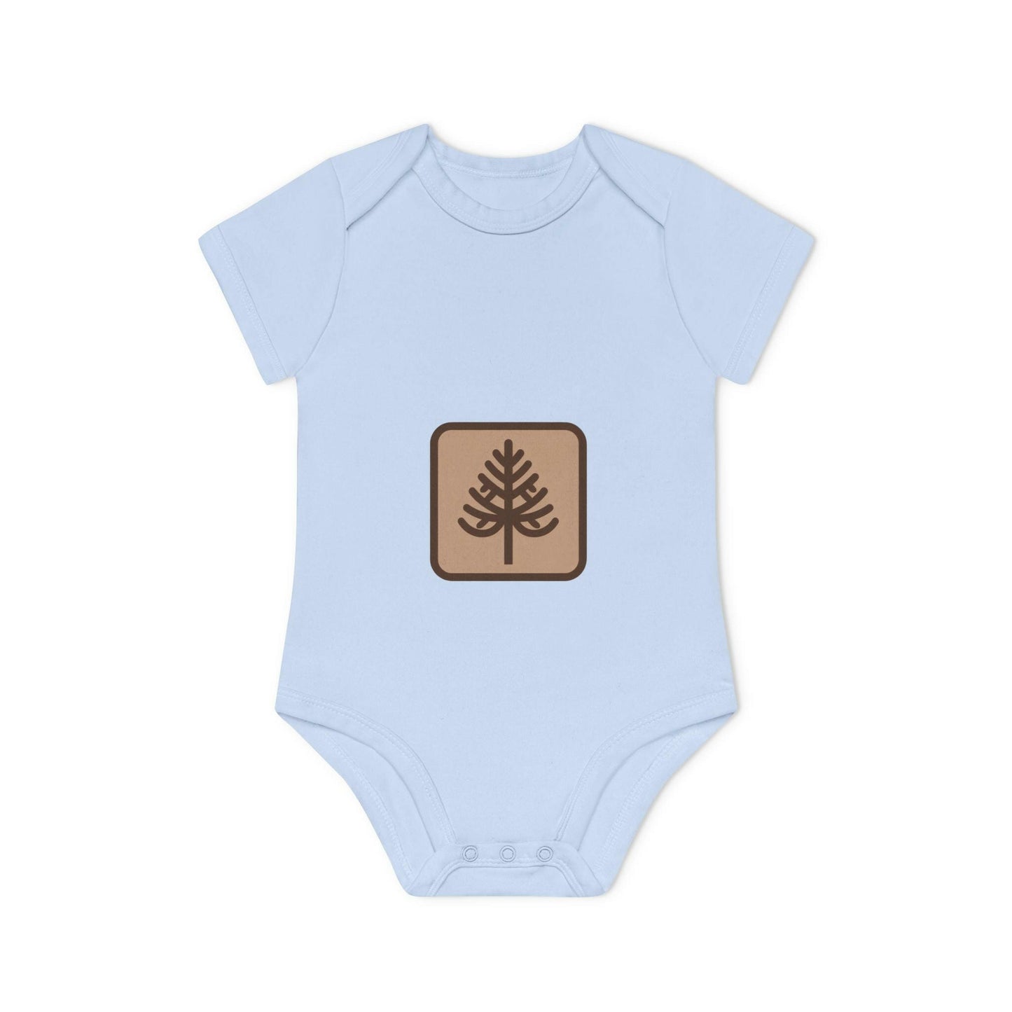 Custom Baby Organic Bodysuit with Tree Design | LittleEcoNest