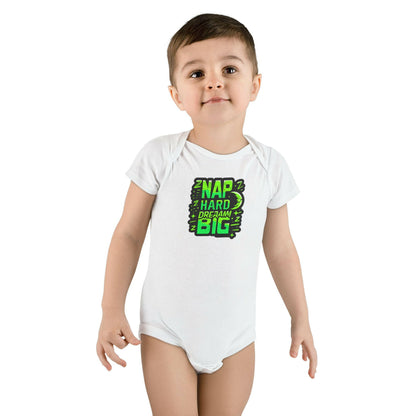 Organic 'Nap Hard, Dream Big' Onesie | LittleEcoNest