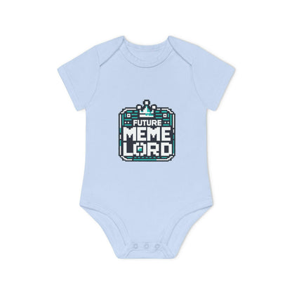 Future Meme Lord Baby Bodysuit - Organic Cotton Short Sleeve Onesie
