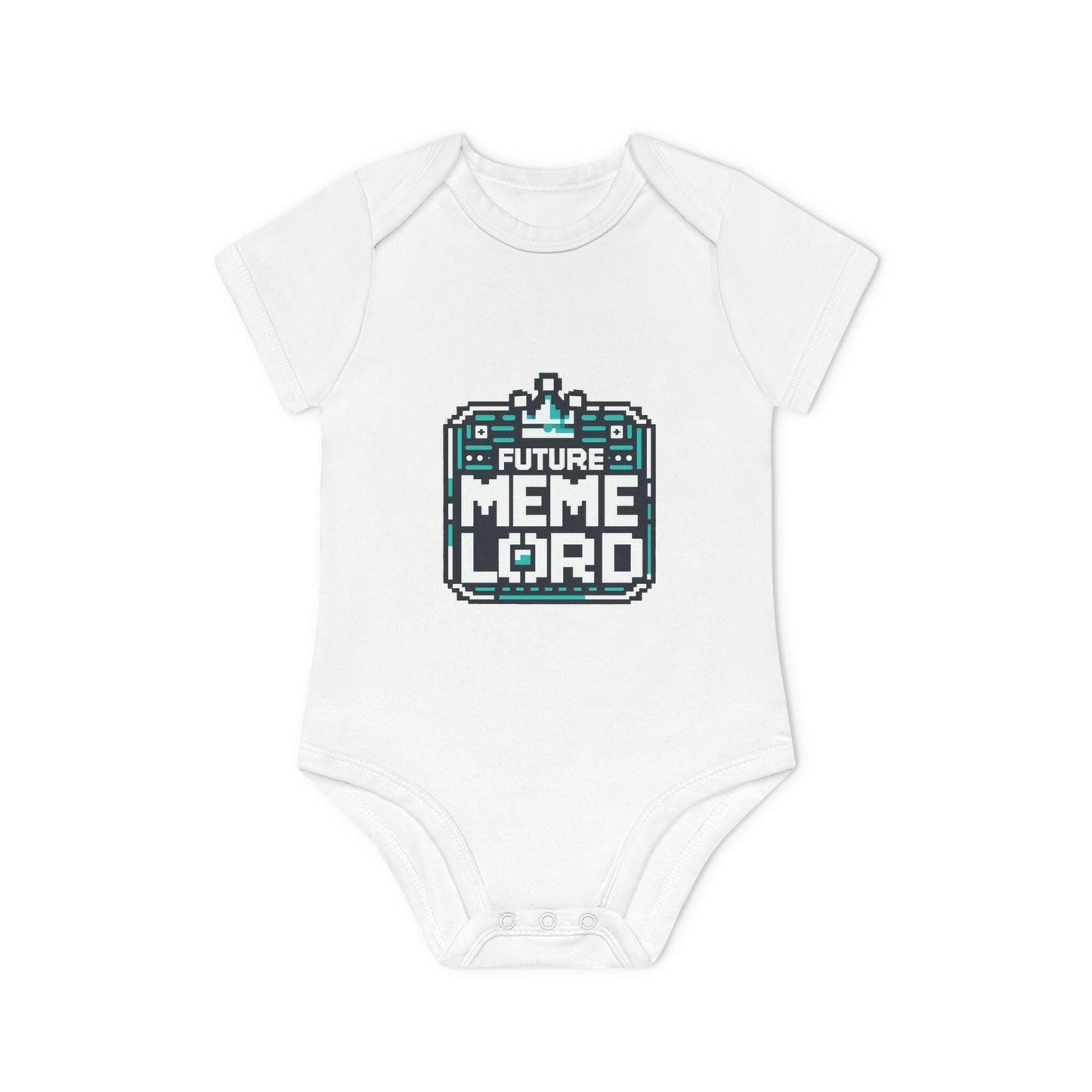 Future Meme Lord Baby Bodysuit - Organic Cotton Short Sleeve Onesie