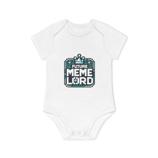 Future Meme Lord Baby Bodysuit - Organic Cotton Short Sleeve Onesie