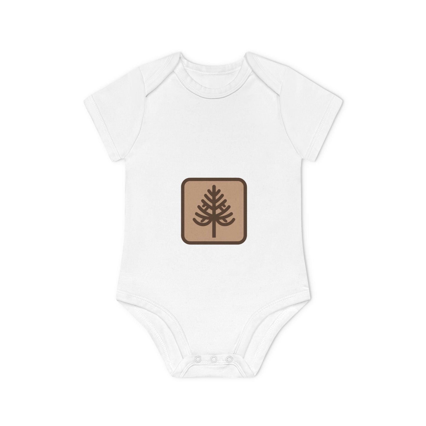 Custom Baby Organic Bodysuit with Tree Design | LittleEcoNest