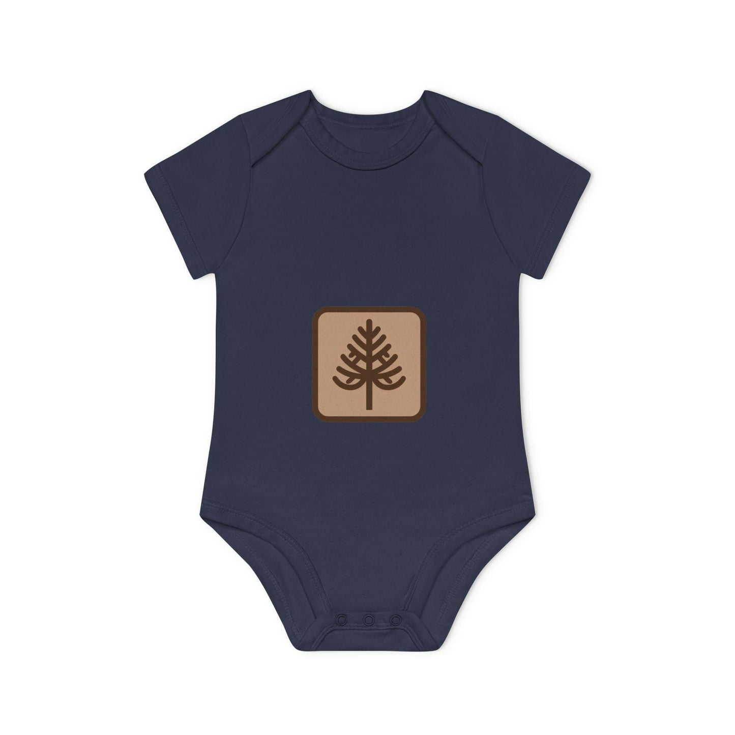 Custom Baby Organic Bodysuit with Tree Design | LittleEcoNest
