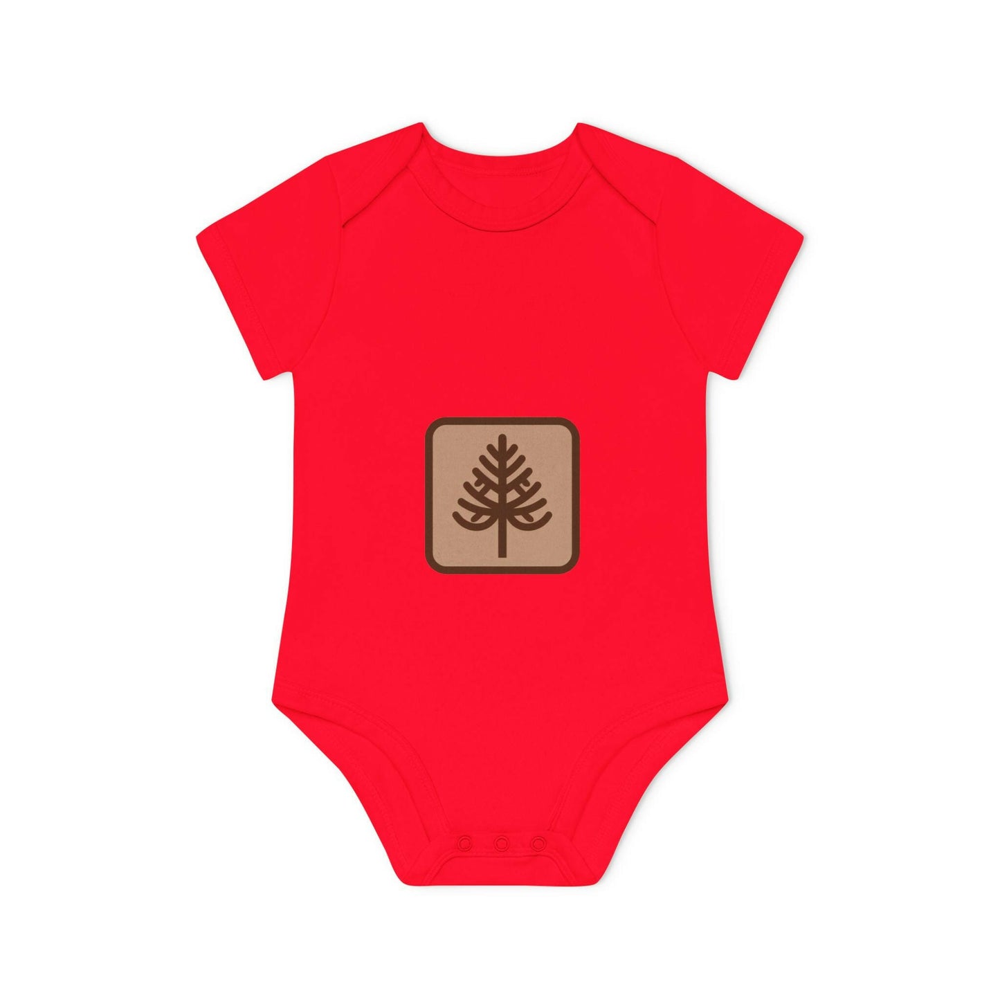 Custom Baby Organic Bodysuit with Tree Design | LittleEcoNest