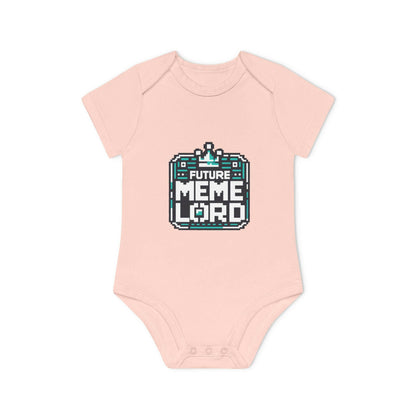 Future Meme Lord Baby Bodysuit - Organic Cotton Short Sleeve Onesie