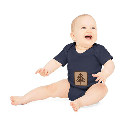 Custom Baby Organic Bodysuit with Tree Design | LittleEcoNest