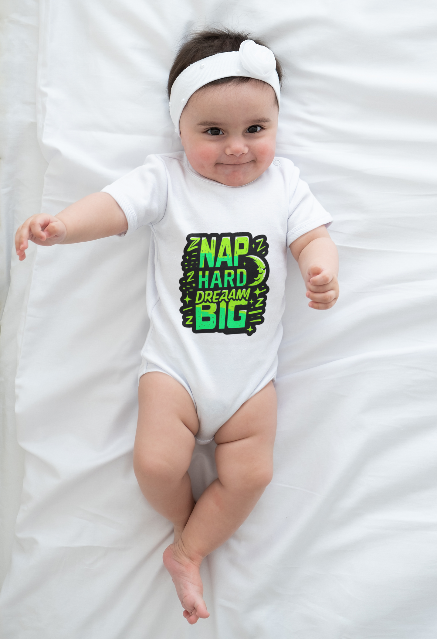 Organic 'Nap Hard, Dream Big' Onesie | LittleEcoNest