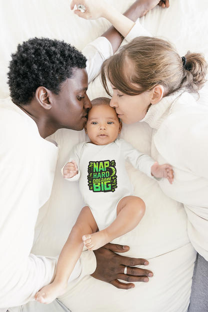 Organic 'Nap Hard, Dream Big' Onesie | LittleEcoNest