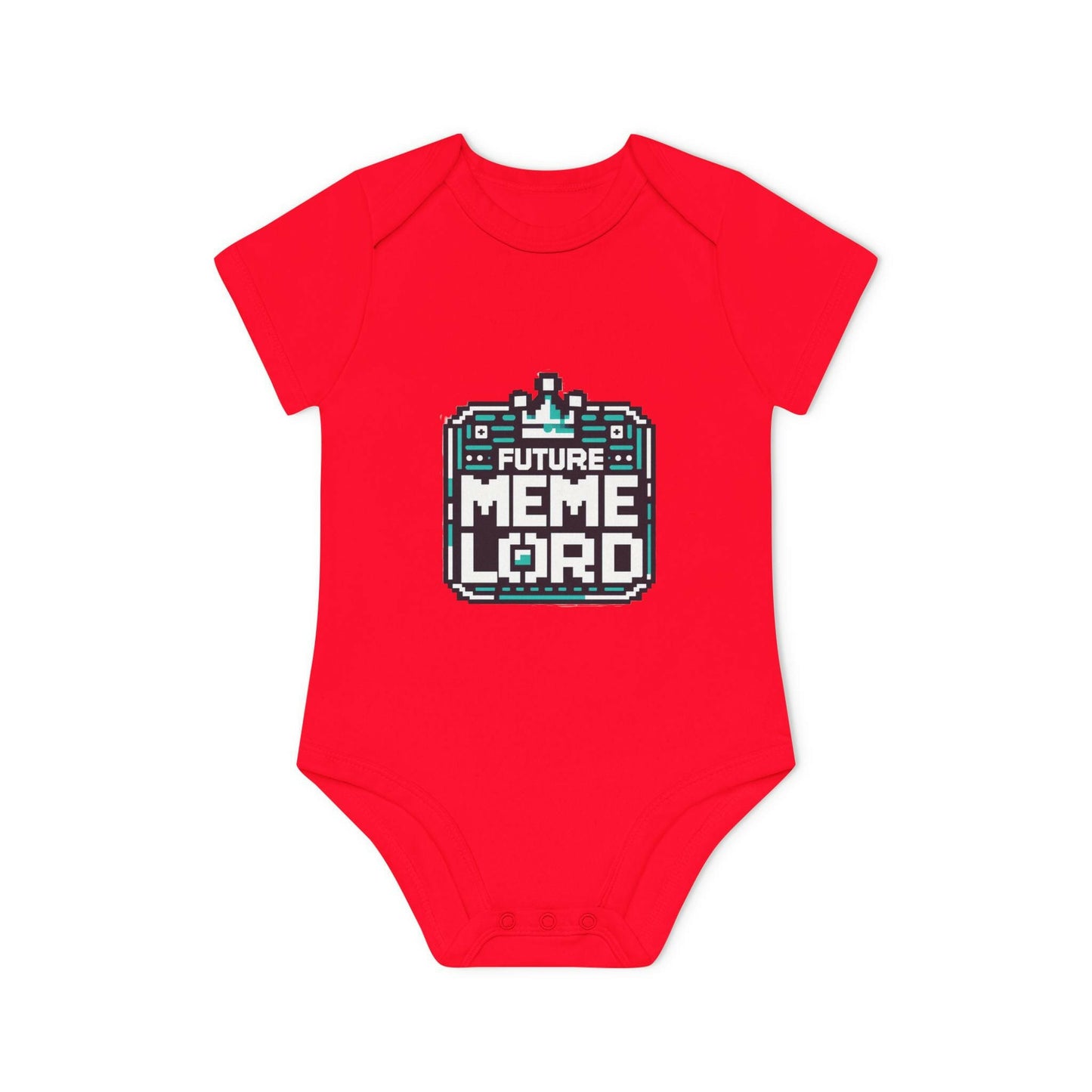 Future Meme Lord Baby Bodysuit - Organic Cotton Short Sleeve Onesie