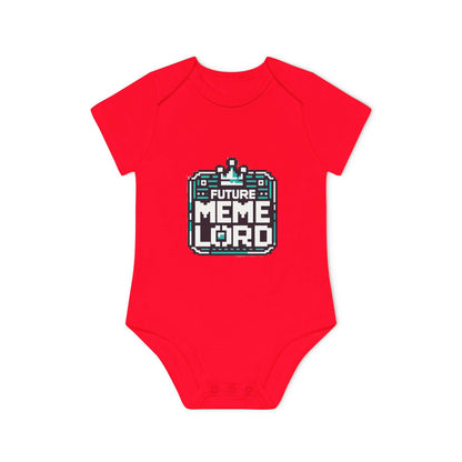 Future Meme Lord Baby Bodysuit - Organic Cotton Short Sleeve Onesie