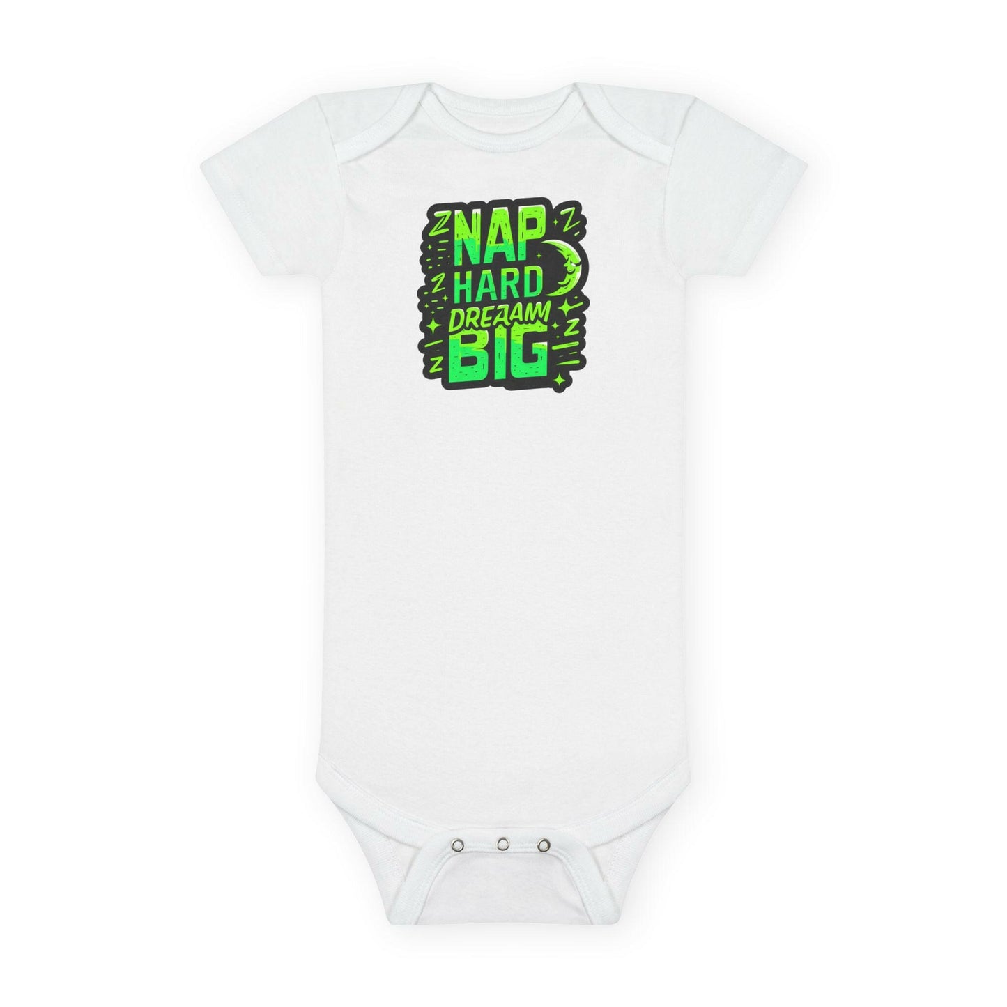 Organic 'Nap Hard, Dream Big' Onesie | LittleEcoNest