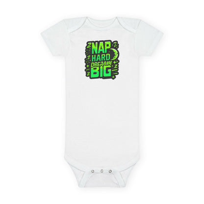 Organic 'Nap Hard, Dream Big' Onesie | LittleEcoNest