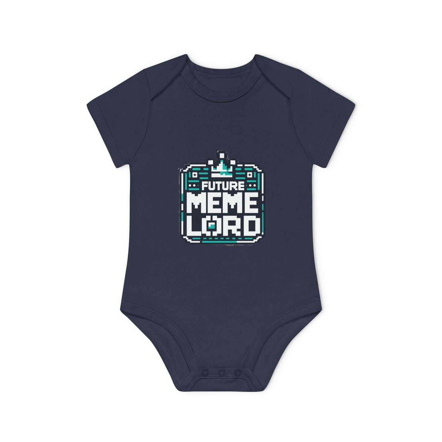 Future Meme Lord Baby Bodysuit - Organic Cotton Short Sleeve Onesie