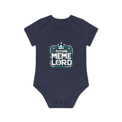 Future Meme Lord Baby Bodysuit - Organic Cotton Short Sleeve Onesie