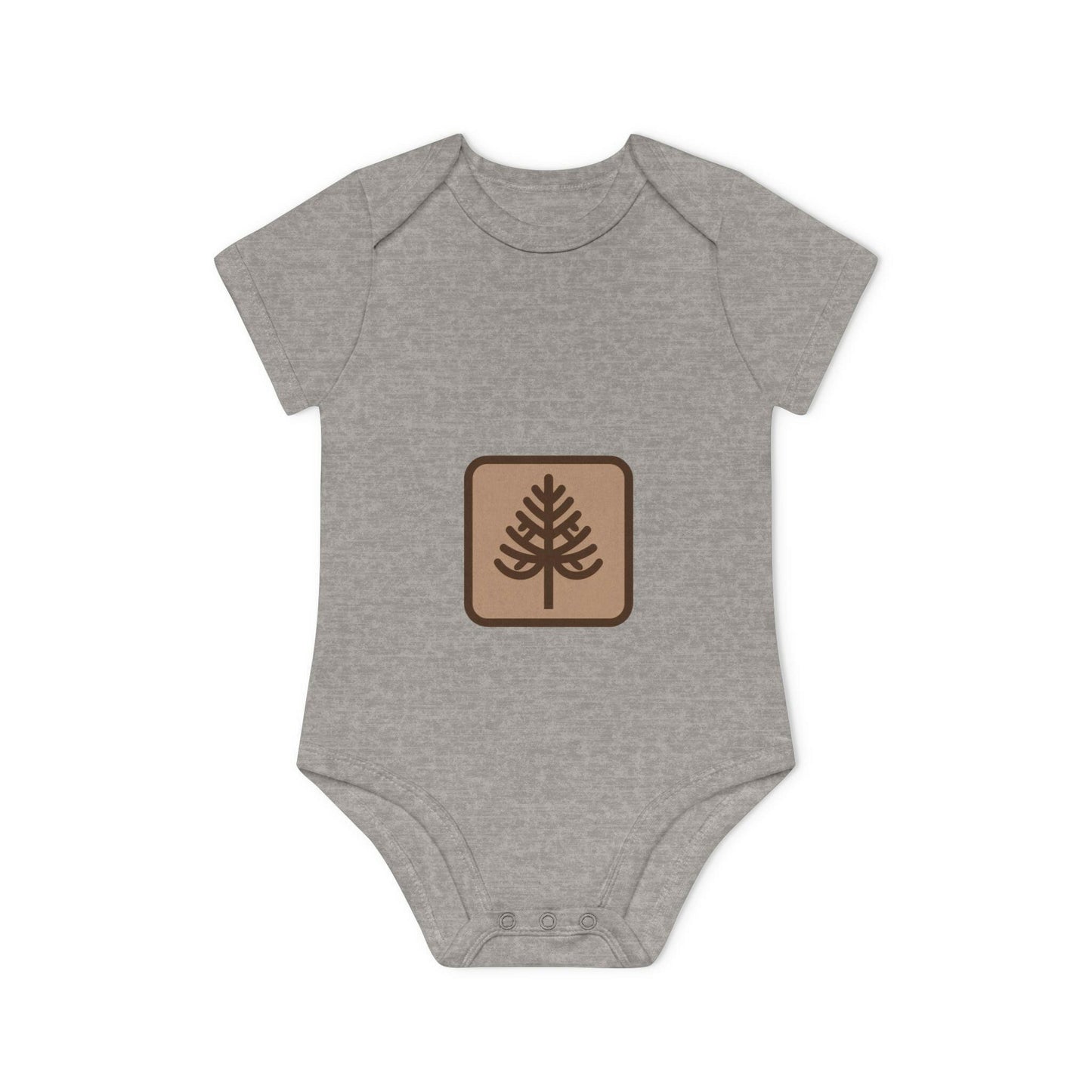 Custom Baby Organic Bodysuit with Tree Design | LittleEcoNest
